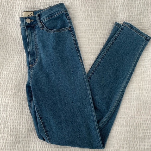GARAGE DENIM WASH SKINNY JEANS - Picture 1 of 3